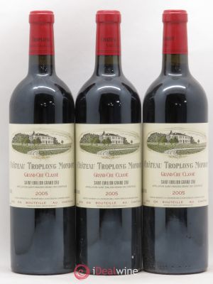 Château Troplong Mondot 1er Grand Cru Classé B  2005 - Lot of 3 Bottles