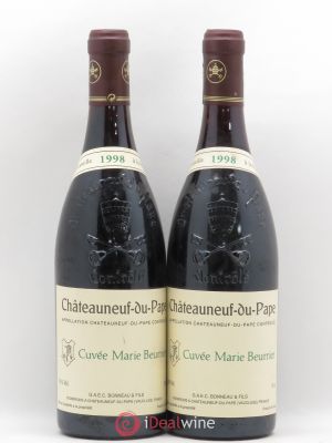 Châteauneuf-du-Pape Marie Beurrier Henri Bonneau & Fils  1998 - Lot of 2 Bottles