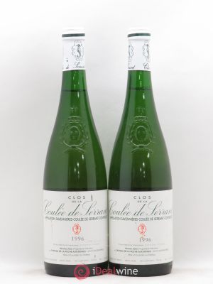 Savennières Clos de la Coulée de Serrant Vignobles de la Coulée de Serrant - Nicolas Joly  1996 - Lot of 2 Bottles