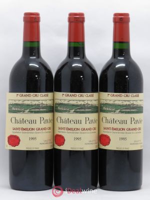 Château Pavie 1er Grand Cru Classé A  1995 - Lot of 3 Bottles