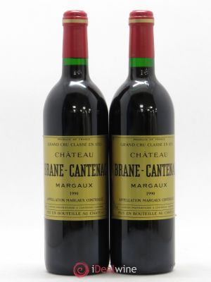Château Brane Cantenac 2ème Grand Cru Classé  1990 - Lot of 2 Bottles