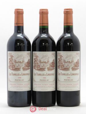 Les Tourelles de Longueville Second Vin  1998 - Lot of 3 Bottles