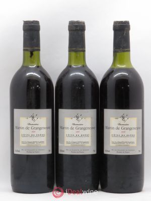 Côtes du Rhône Martin de Grangeneuve 1996 - Lot of 3 Bottles