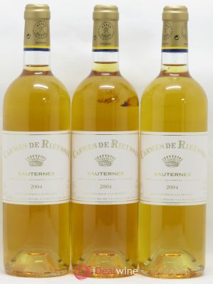 Carmes de Rieussec  2004 - Lot of 3 Bottles