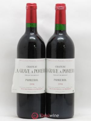 Château La Grave à Pomerol (Trigant de Boisset)  1994 - Lot of 2 Bottles