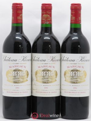 Château Kirwan 3ème Grand Cru Classé  1994 - Lot of 3 Bottles