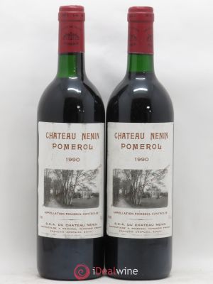 Château Nenin  1990 - Lot of 2 Bottles