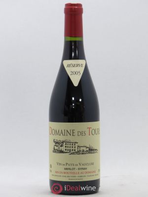 IGP Pays du Vaucluse (Vin de Pays du Vaucluse) Domaine des Tours Merlot-Syrah Domaine des Tours E.Reynaud  2005 - Lot of 1 Bottle