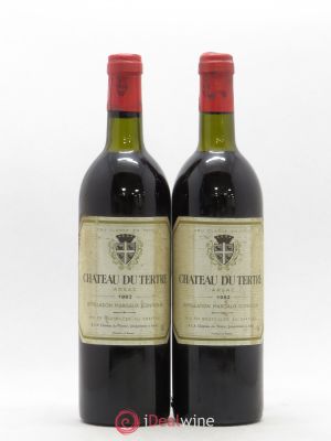Château du Tertre 5ème Grand Cru Classé  1982 - Lot of 2 Bottles