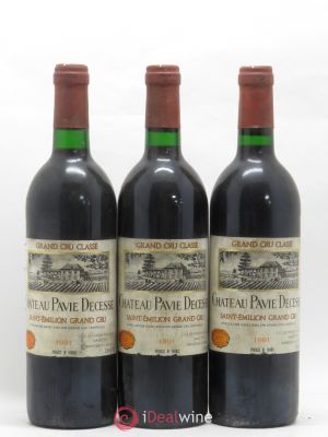 Château Pavie Decesse Grand Cru Classé  1991 - Lot of 3 Bottles