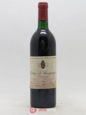 Pomerol Château de Bourgueneuf 1988 - Lot of 1 Bottle