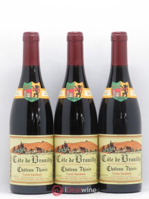 Côte de Brouilly Cuvée Zaccharie Château Thivin (no reserve) 2016 - Lot of 3 Bottles