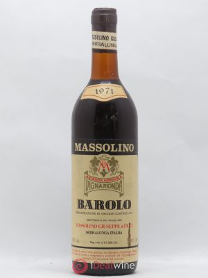 Barolo DOCG Massolino  1971 - Lot de 1 Bouteille