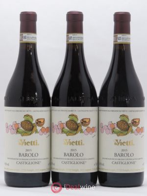 Barolo DOCG Castiglione Vietti  2015 - Lot of 3 Bottles