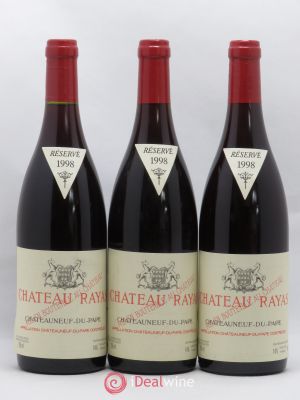 Châteauneuf-du-Pape Château Rayas Reynaud  1998 - Lot of 3 Bottles