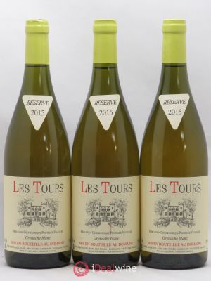 IGP Vaucluse (Vin de Pays de Vaucluse) Les Tours Grenache Blanc E.Reynaud  2015 - Lot of 3 Bottles