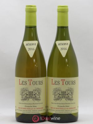 IGP Vaucluse (Vin de Pays de Vaucluse) Les Tours Grenache Blanc E.Reynaud  2016 - Lot of 2 Bottles