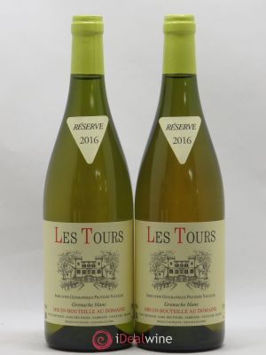 IGP Vaucluse (Vin de Pays de Vaucluse) Les Tours Grenache Blanc E.Reynaud  2016 - Lot de 2 Bouteilles