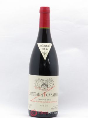 Côtes du Rhône Cuvée Syrah Château de Fonsalette  2006 - Lot of 1 Bottle