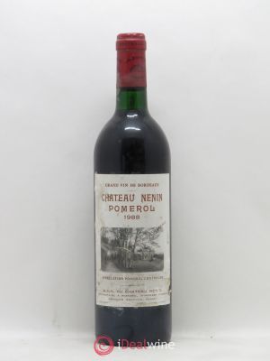Château Nenin  1988 - Lot of 1 Bottle