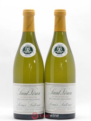 Saint-Véran Les Deux Moulins Louis Latour 2016 - Lot of 2 Bottles