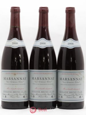 Marsannay Les Grasses Tetes Bruno Clair (Domaine)  2008 - Lot of 3 Bottles