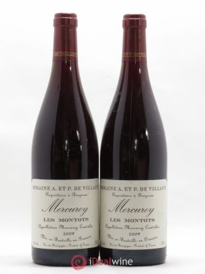 Mercurey Les Montots A. et P. de Villaine  2009 - Lot of 2 Bottles