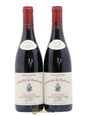 Côtes du Rhône Coudoulet de Beaucastel Jean-Pierre & François Perrin (sans prix de réserve) 2018 - Lot de 2 Bouteilles