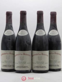 Côtes du Rhône Coudoulet de Beaucastel Jean-Pierre et François Perrin  2006 - Lot of 4 Bottles