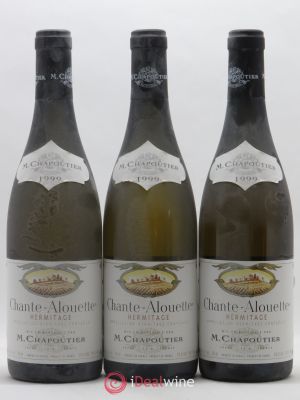 Hermitage Chante Alouette Chapoutier  1999 - Lot of 3 Bottles
