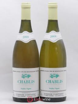 Chablis Vieilles Vignes Domaine D'Anthony 2008 - Lot de 2 Bouteilles
