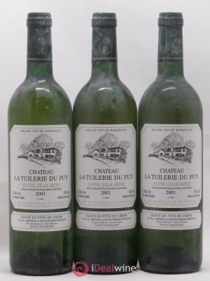 Entre-deux-Mers Château La Tuilerie du Puy (no reserve) 2001 - Lot of 3 Bottles