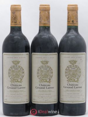 Château Gruaud Larose 2ème Grand Cru Classé  1990 - Lot of 3 Bottles