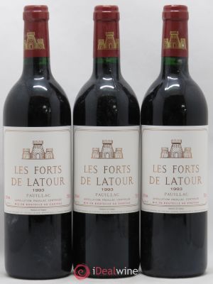 Les Forts de Latour Second Vin  1993 - Lot de 3 Bouteilles