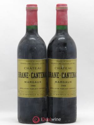 Château Brane Cantenac 2ème Grand Cru Classé  1988 - Lot de 2 Bouteilles