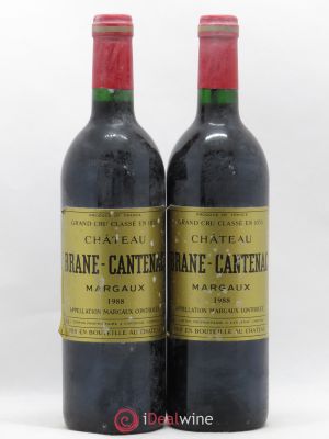 Château Brane Cantenac 2ème Grand Cru Classé  1988 - Lot of 2 Bottles