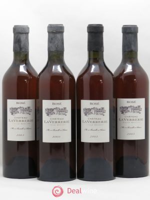 Côtes du Luberon Chateau la Verrerie (no reserve) 2003 - Lot of 4 Bottles