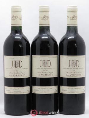 IGP Vaucluse JLD La Verrerie (no reserve) 2001 - Lot of 3 Bottles