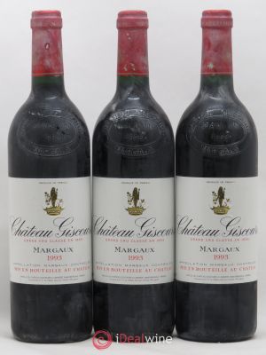 Château Giscours 3ème Grand Cru Classé  1993 - Lot of 3 Bottles