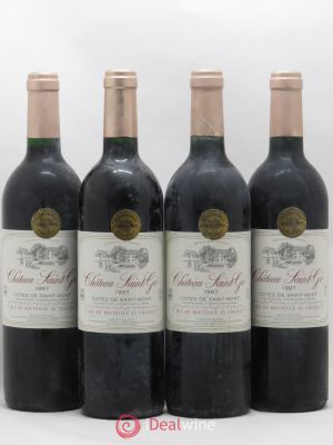 Sud-Ouest Côtes de Saint-Mont Château Saint Go A.Bouzon Gellenave (no reserve) 1997 - Lot of 4 Bottles