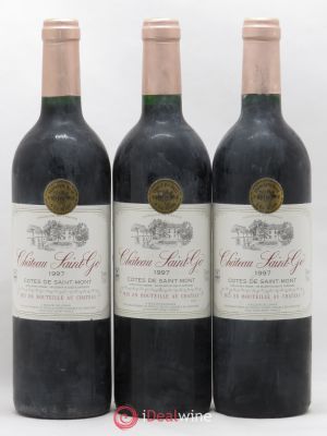 Sud-Ouest Côtes de Saint-Mont Château Saint Go A.Bouzon Gellenave (no reserve) 1997 - Lot of 3 Bottles