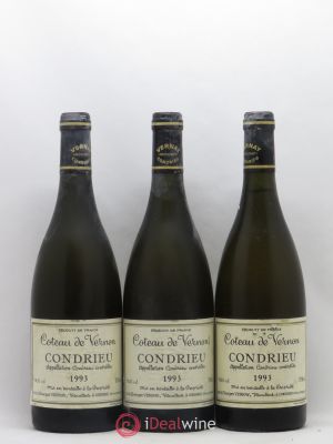 Condrieu Coteau de Vernon Georges Vernay  1993 - Lot of 3 Bottles