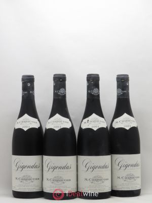 Gigondas M.Chapoutier 2001 - Lot of 4 Bottles