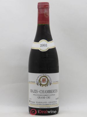 Mazis-Chambertin Grand Cru Harmand-Geoffroy (Domaine)  2003 - Lot de 1 Bouteille