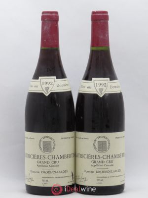 Latricières-Chambertin Grand Cru Domaine Drouhin-Laroze  1992 - Lot of 2 Bottles