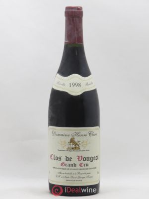 Clos de Vougeot Grand Cru Henri Clerc 1998 - Lot de 1 Bouteille