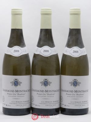 Chassagne-Montrachet 1er Cru Boudriotte Ramonet (Domaine)  2008 - Lot of 3 Bottles