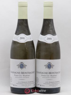 Chassagne-Montrachet 1er Cru Boudriotte Ramonet (Domaine)  2008 - Lot of 2 Bottles