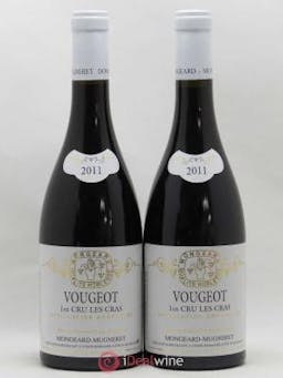 Vougeot 1er Cru Les Cras Mongeard-Mugneret (Domaine)  2011 - Lot of 2 Bottles