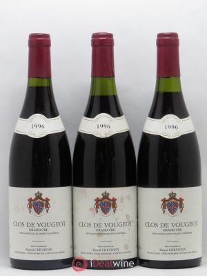 Clos de Vougeot Grand Cru Pascal Chevigny 1996 - Lot de 3 Bouteilles